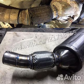 Гофра глушителя Volvo S60 Замена