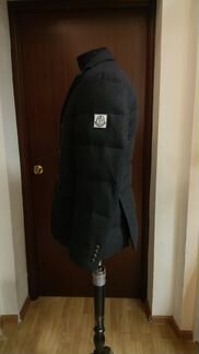 Пальто Moncler. Серое. Пух