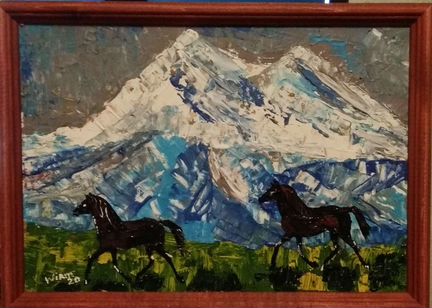 Несколько картин с горами