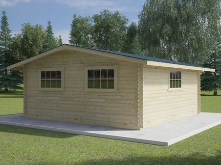 Большой дачный дом из минибруса