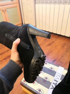 Зимние замшевые сапоги itaita, 37 размер