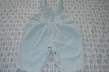 Полукомбинезон голубой вельветовый Италия Bimbus