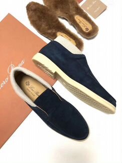 Замшевые лоферы Loro Piana