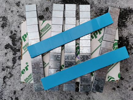 Грузики балансировочные самоклеющиеся стальные