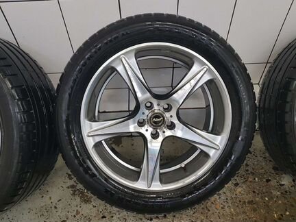 Колёса Субару 5x100, 17: диски Kosei RZ+лето