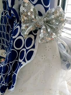 Платье праздничное пышное с бантом