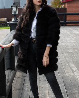 Шуба из песца