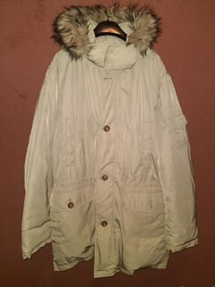 Geox пуховик мужской M2425M светло-серый Новый