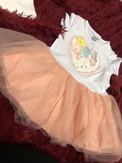 Платье/футболка для девочки 62-68