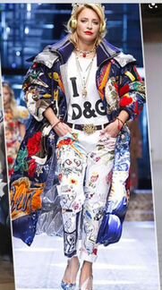 Пуховик женский dolce gabbana