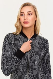 Женские спортивные костюмы серый с принтом (44-54)