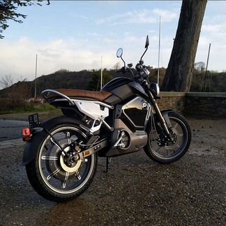 Электомотоцикл Super Soco TC 1550W бежевый