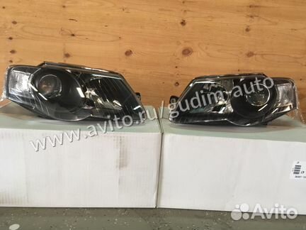 Фара передняя Фольксваген Пассат Б6 с 2005 черные