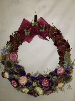 Венок,D-31-32см из сухоцветов