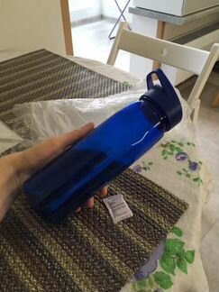 Бутылка для воды новая синяя