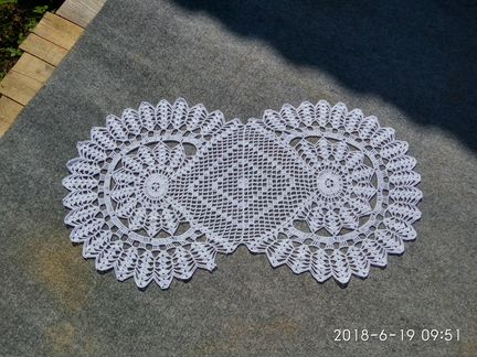 Салфетка ажурная крючком