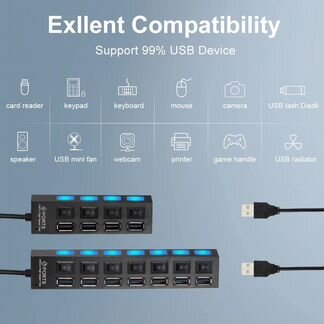 Usb hub разветвитель на 7 портов