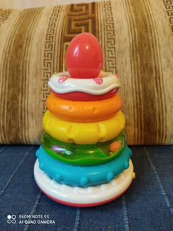 Пирамидка-тортик музыкальная, сенсорная