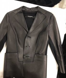 Куртка жакет из кожи Dsquared2 оригинал