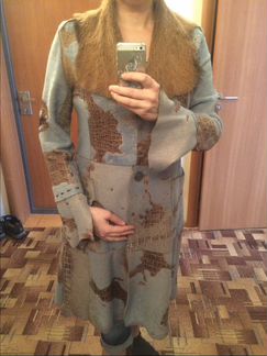 Пальто из кожи