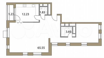 3-к квартира, 84.5 м², 19/20 эт.