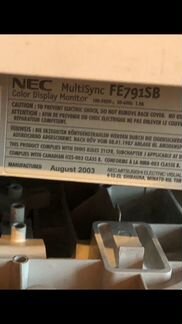 Монитор NEC ЭЛТ