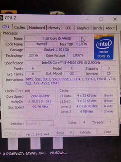 Процессор intel core I5 4460S