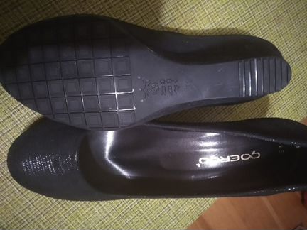 Туфли замшевые чёрные