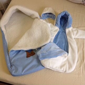 Зимний конверт для новорожденного