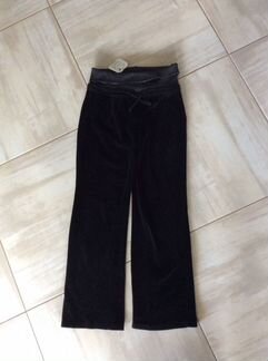 Брюки спортивные чёрные велюровые 11-12 лет Zara