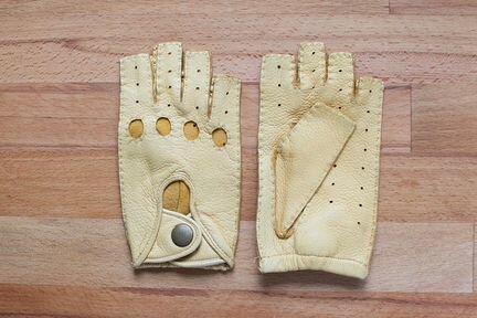 Полуперчатки кожанные