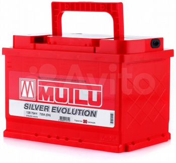 Аккумулятор 75Ah Mutlu 720A Red series обратный