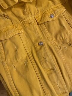 Жёлтая джинсовая куртка Zara