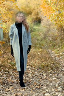 Пальто шерстяное (вязаное)