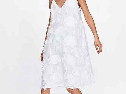 Платье Белое Зара Купить фото 17