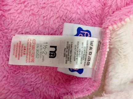 Флисовый комбинезон Mothercare свинка Пеппа