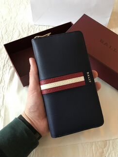 Bally портмоне. Оригинал. Кожа Новое. Синее