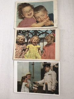 Открытки старинные, коллекционные, пятидесятых год