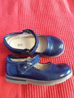 Туфли синие для девочки, Mothercare, размер 8/25.5