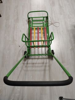 Санки на 2х колесиках