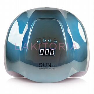 Лампа для маникюра Sun X 54 W металлик голубая