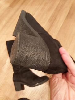 Замшевые натуральные сапоги 38 разм