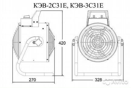 Тепловентилятор Тепломаш кэв-2С31