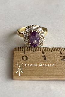 Винтаж: кольцо СССР александрит