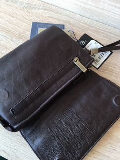 Мужской клатч визитка из натуральной кожи