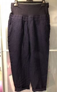 Укорочённые легкие брюки для беременных