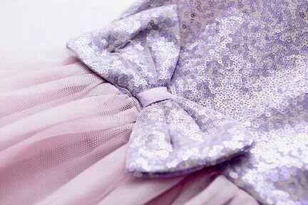 Сиреневое платье в паетки Kenzo Kids 5-10 лет