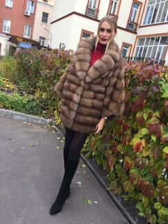 Шуба из куницы Новая