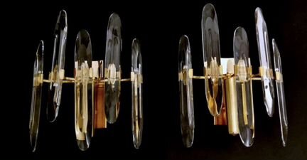 Пара бра Gaetano Sciolari Италия 1970-е