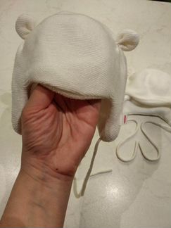 Шапочки зимние для новорожденных для двойни
